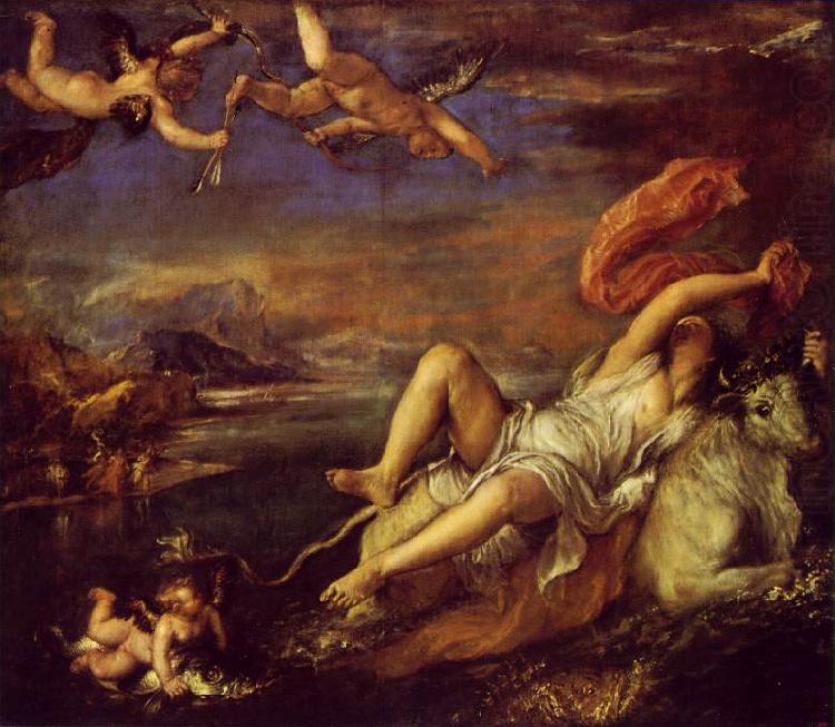 TIZIANO Vecellio Rape of Europa art china oil painting image